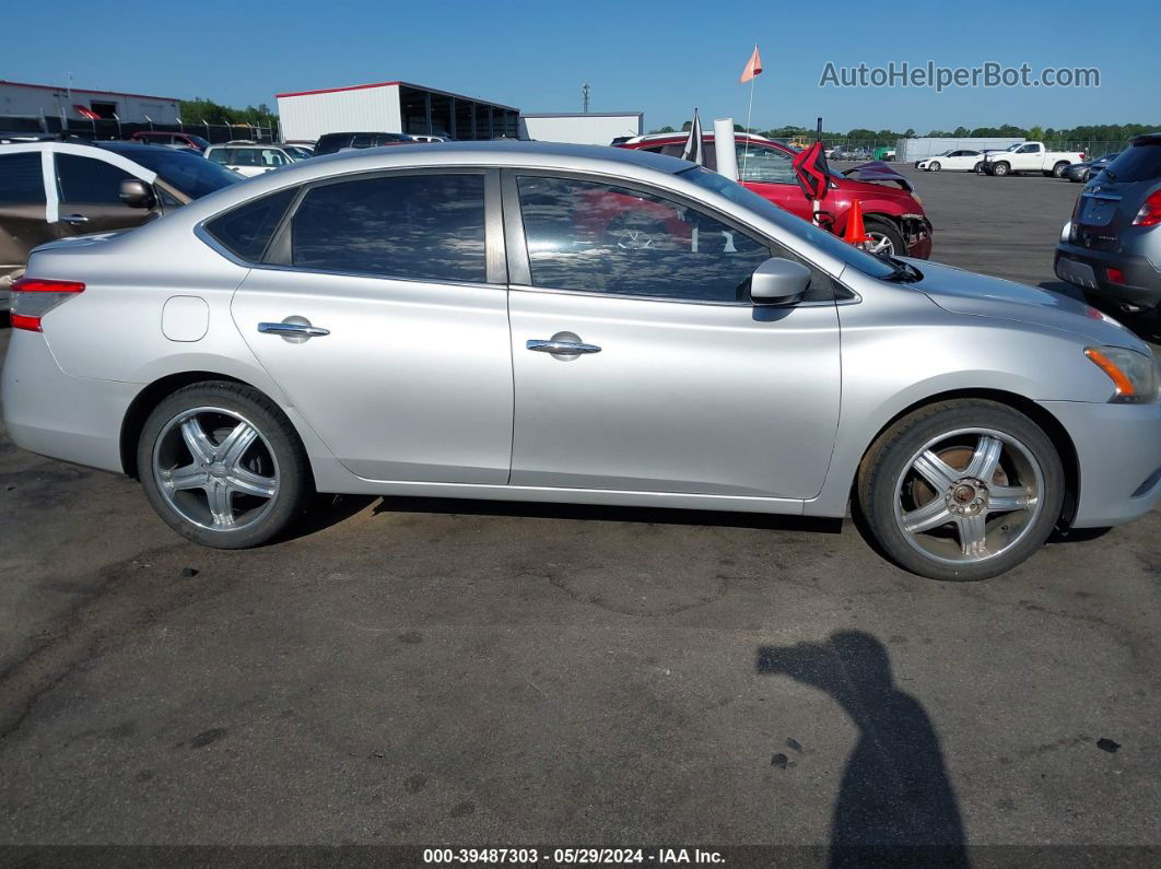 2015 Nissan Sentra Fe+ S/s/sl/sr/sv Silver vin: 3N1AB7AP1FL630126