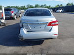 2015 Nissan Sentra Fe+ S/s/sl/sr/sv Silver vin: 3N1AB7AP1FL630126