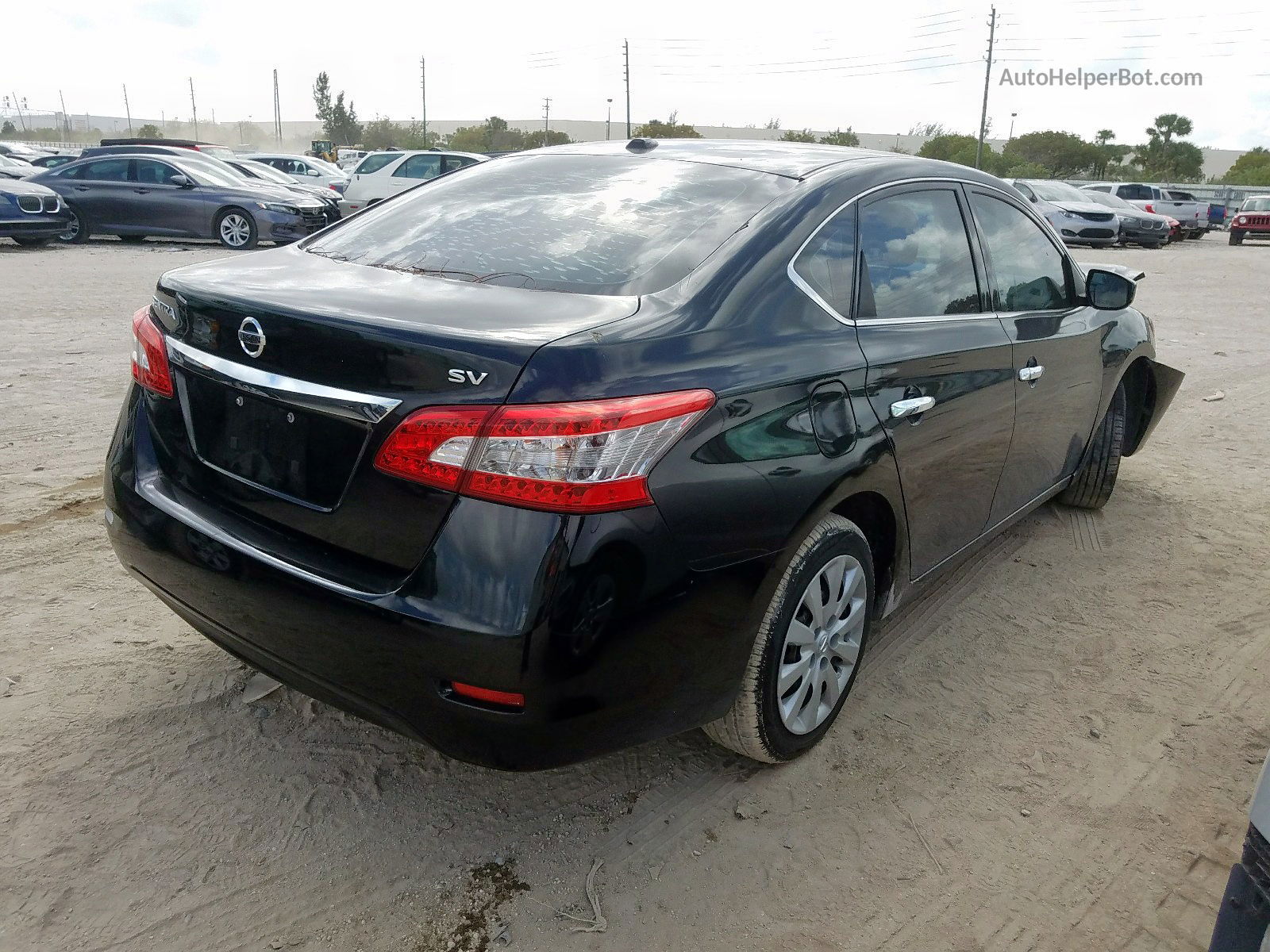 2015 Nissan Sentra S Black vin: 3N1AB7AP1FL677849