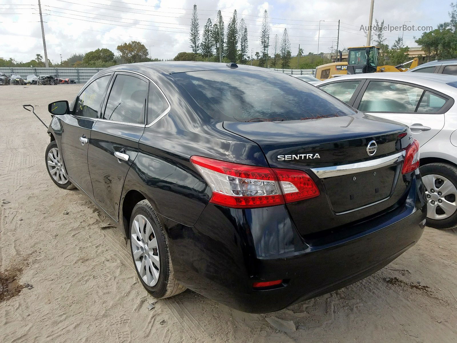 2015 Nissan Sentra S Black vin: 3N1AB7AP1FL677849