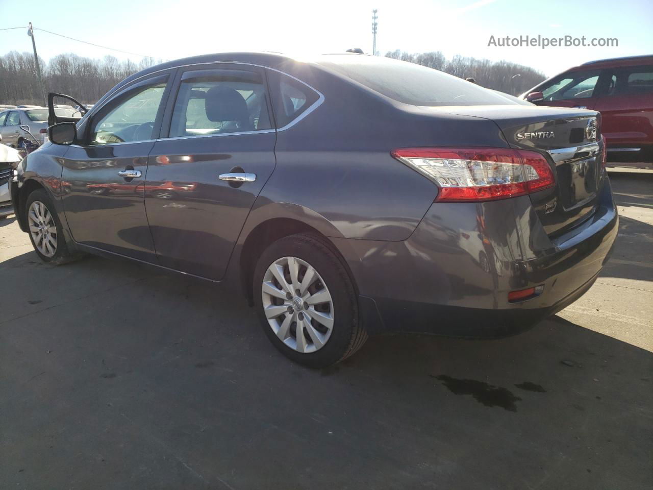 2015 Nissan Sentra S Gray vin: 3N1AB7AP1FL681139