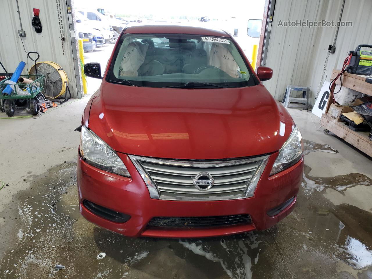 2015 Nissan Sentra S Red vin: 3N1AB7AP1FL683490