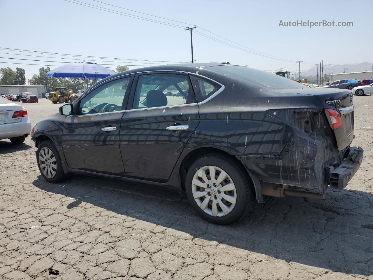 2015 Nissan Sentra S Black vin: 3N1AB7AP1FY218839