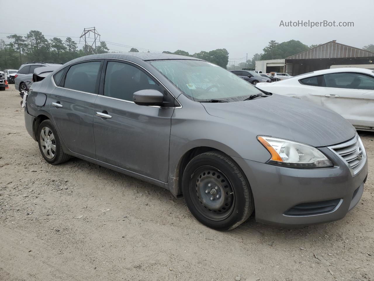 2015 Nissan Sentra S Серый vin: 3N1AB7AP1FY281830