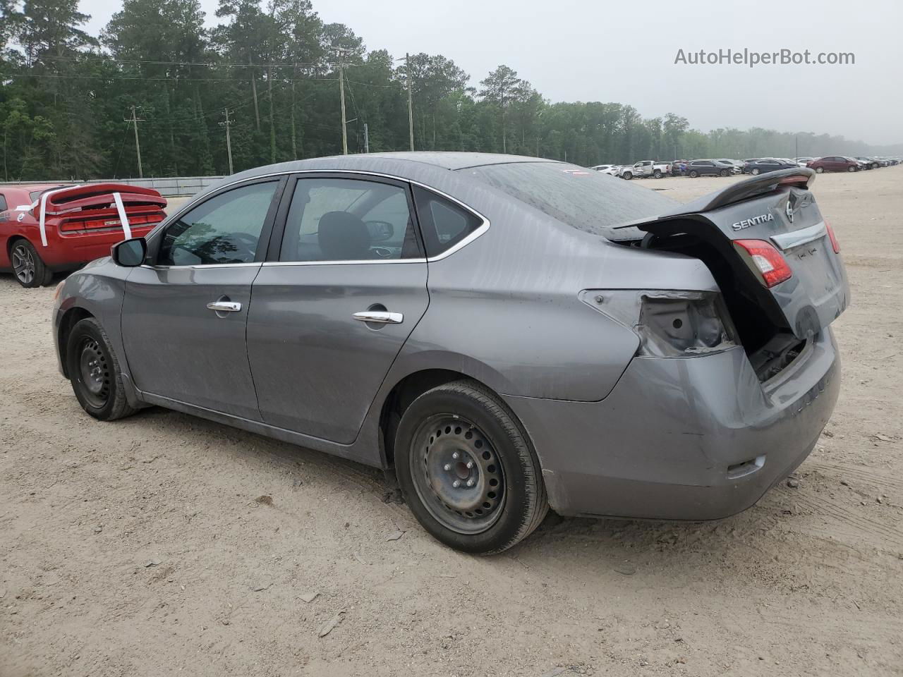 2015 Nissan Sentra S Серый vin: 3N1AB7AP1FY281830