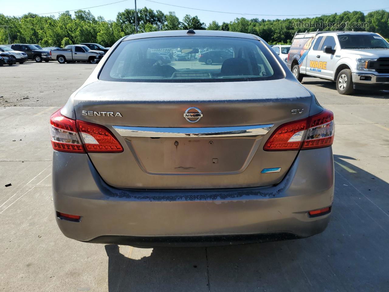 2015 Nissan Sentra S Бежевый vin: 3N1AB7AP1FY295663