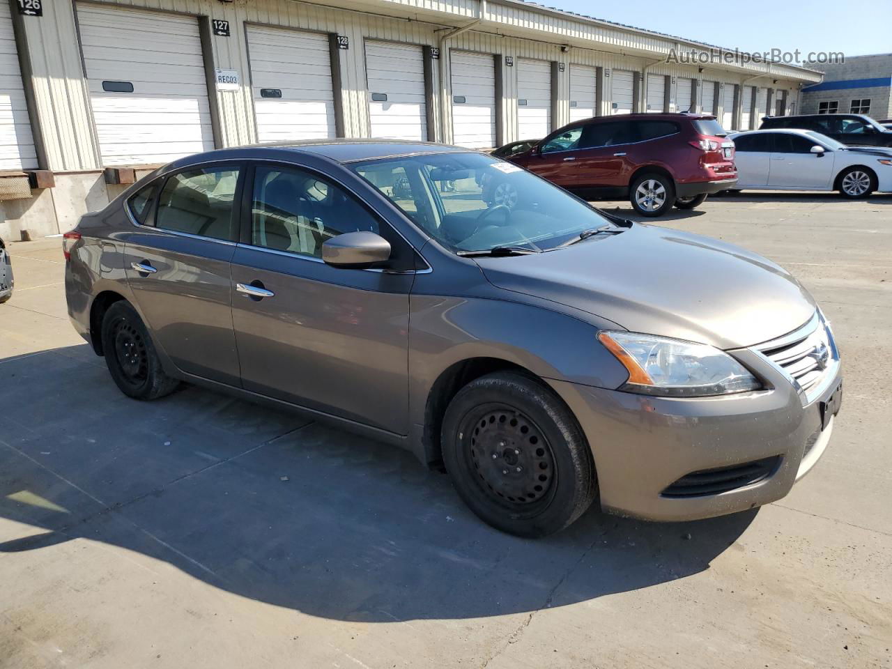 2015 Nissan Sentra S Бежевый vin: 3N1AB7AP1FY295663