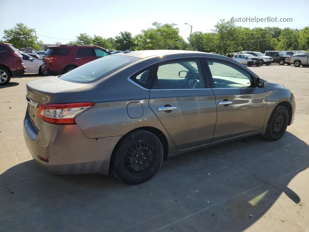 2015 Nissan Sentra S Beige vin: 3N1AB7AP1FY295663