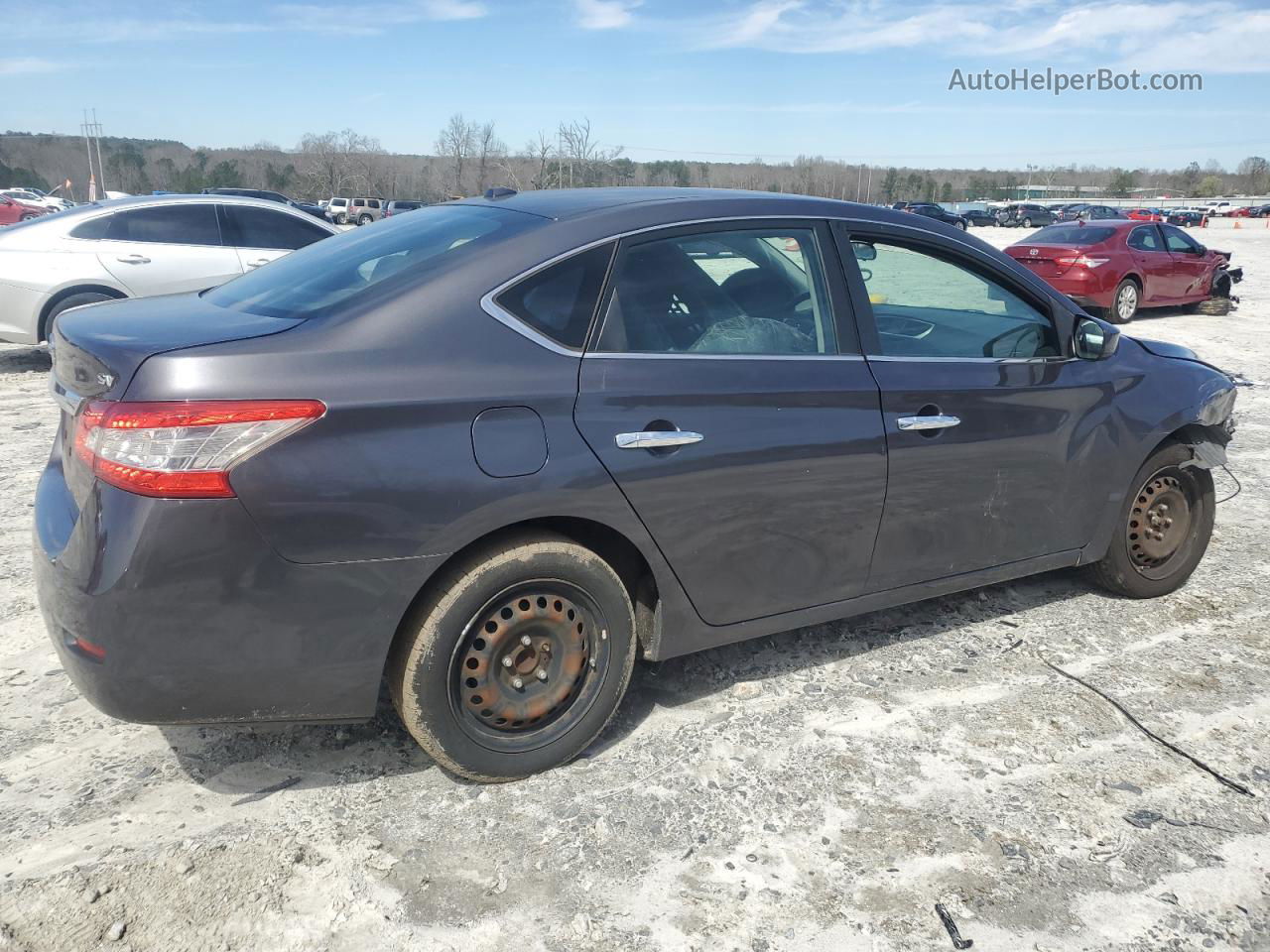 2015 Nissan Sentra S Gray vin: 3N1AB7AP1FY313417