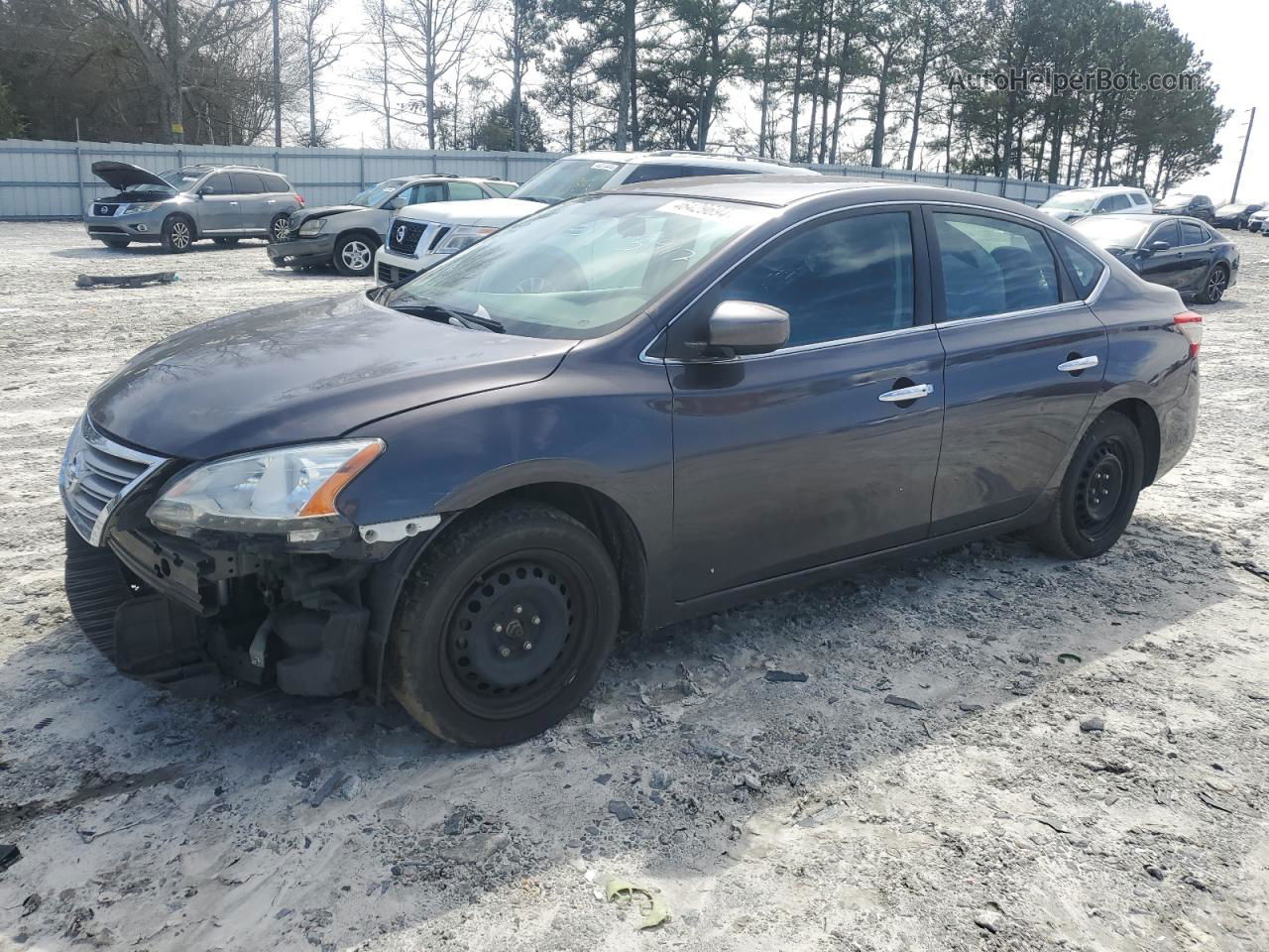 2015 Nissan Sentra S Gray vin: 3N1AB7AP1FY313417