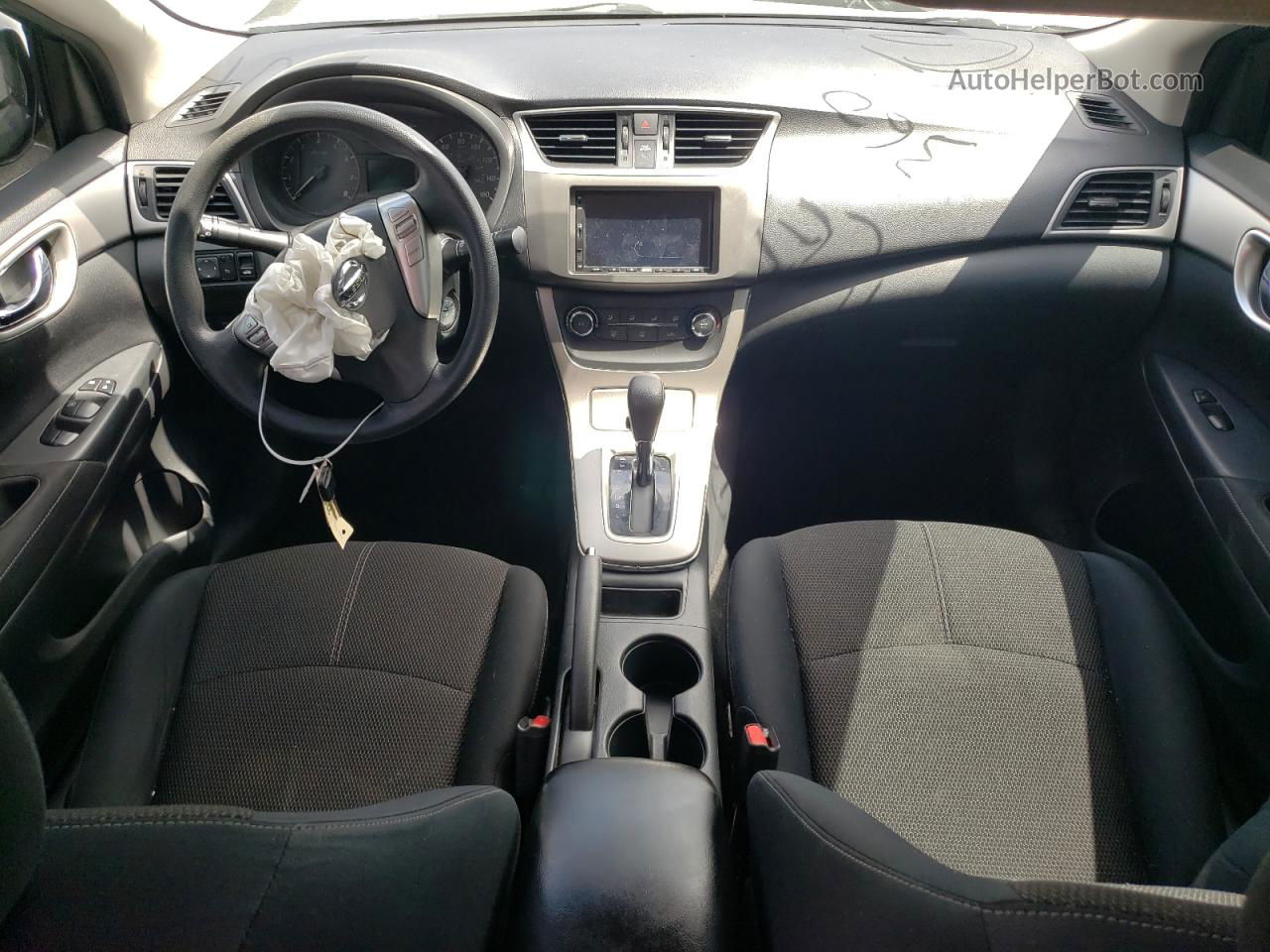 2015 Nissan Sentra S Серый vin: 3N1AB7AP1FY348054