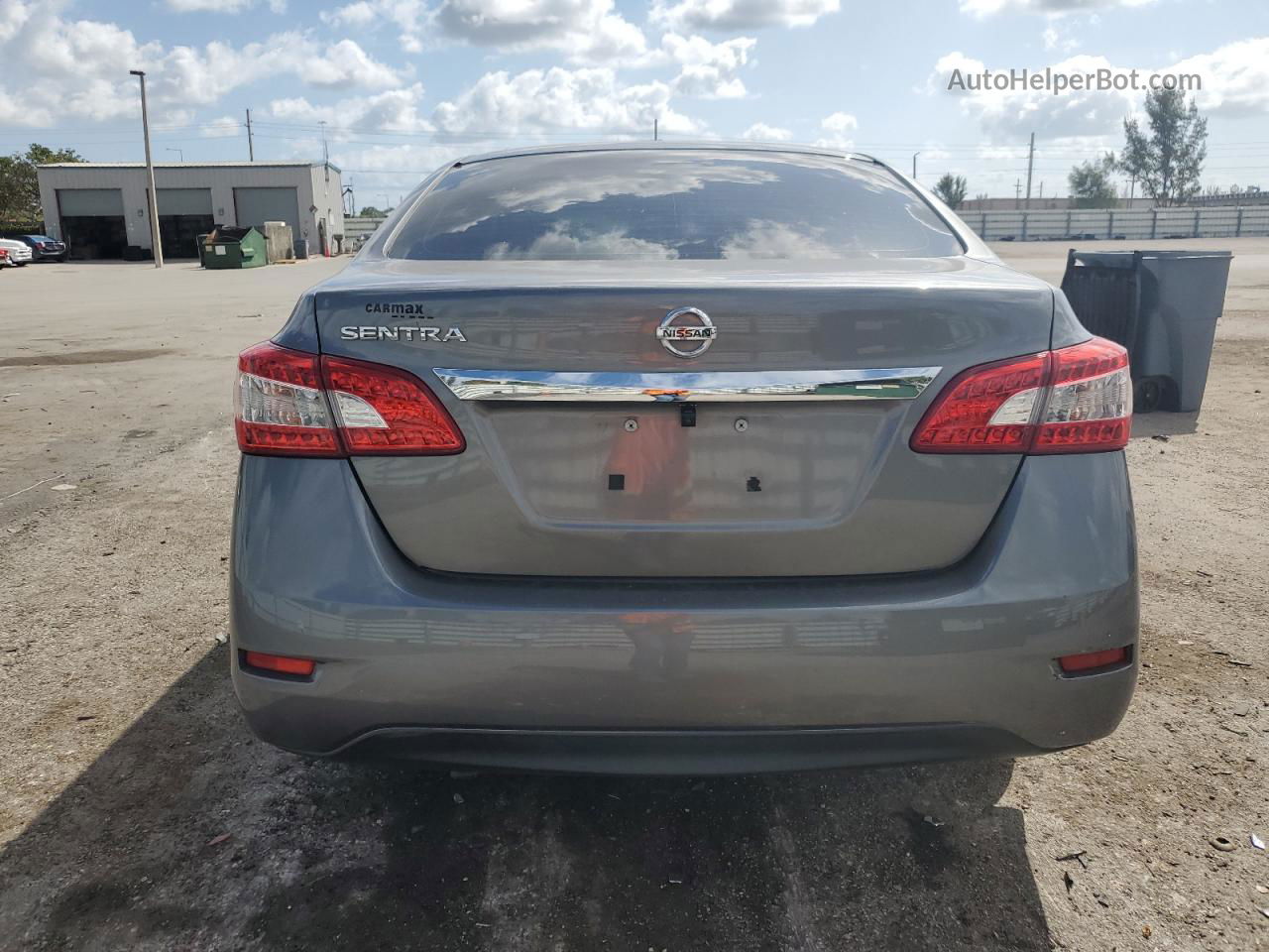 2015 Nissan Sentra S Серый vin: 3N1AB7AP1FY348054