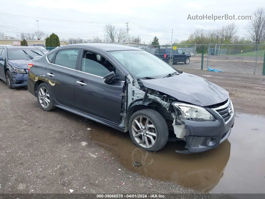 2015 Nissan Sentra Sr Синий vin: 3N1AB7AP1FY364738