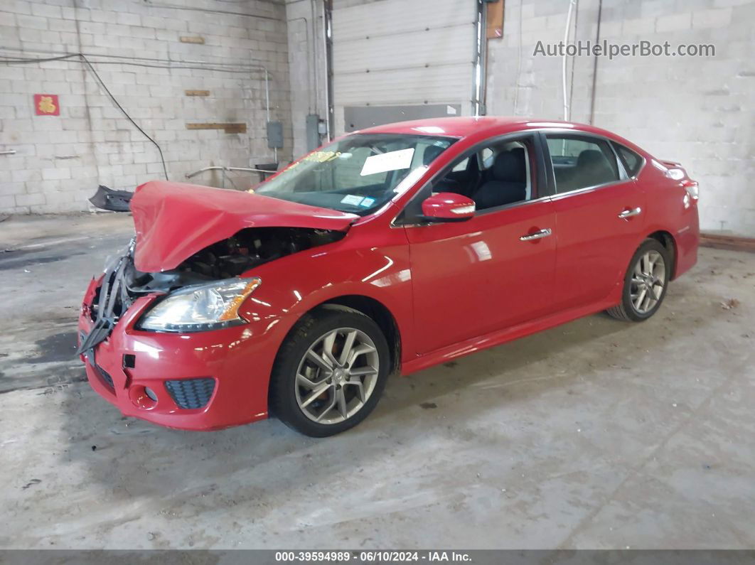 2015 Nissan Sentra Sr Red vin: 3N1AB7AP1FY374217