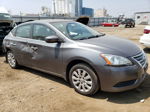 2015 Nissan Sentra S Gray vin: 3N1AB7AP1FY375772