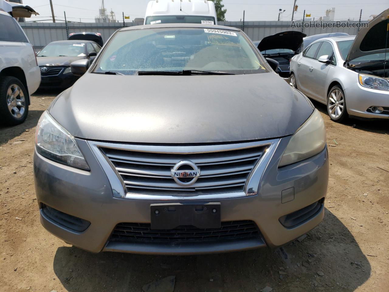 2015 Nissan Sentra S Gray vin: 3N1AB7AP1FY375772