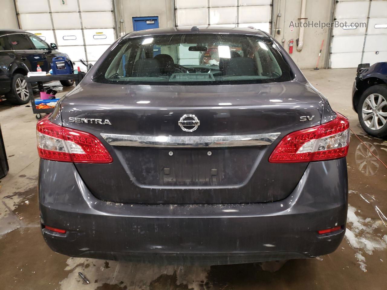 2015 Nissan Sentra S Gray vin: 3N1AB7AP1FY382883