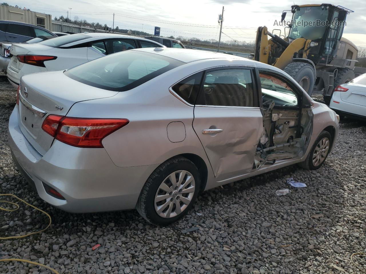 2016 Nissan Sentra S Silver vin: 3N1AB7AP1GL641063