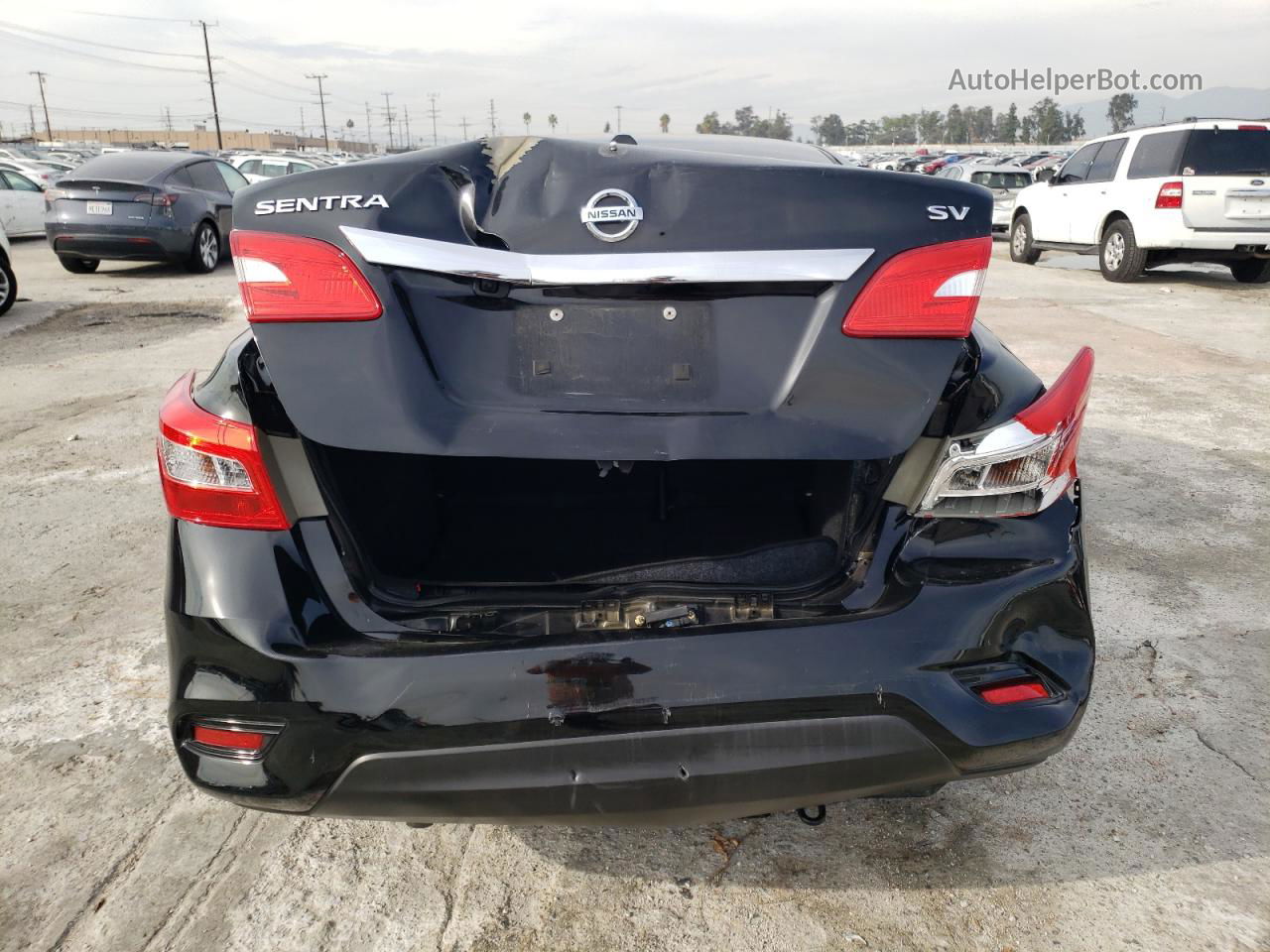 2016 Nissan Sentra S Black vin: 3N1AB7AP1GL664018