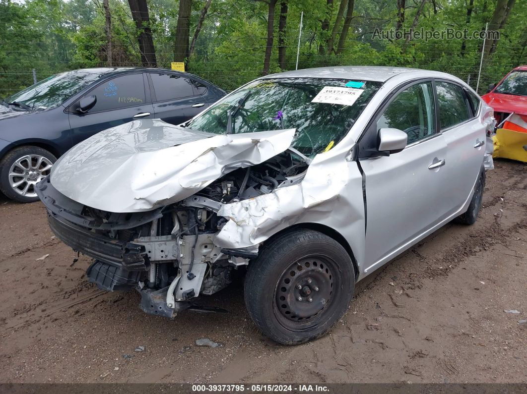 2016 Nissan Sentra   Silver vin: 3N1AB7AP1GL665959