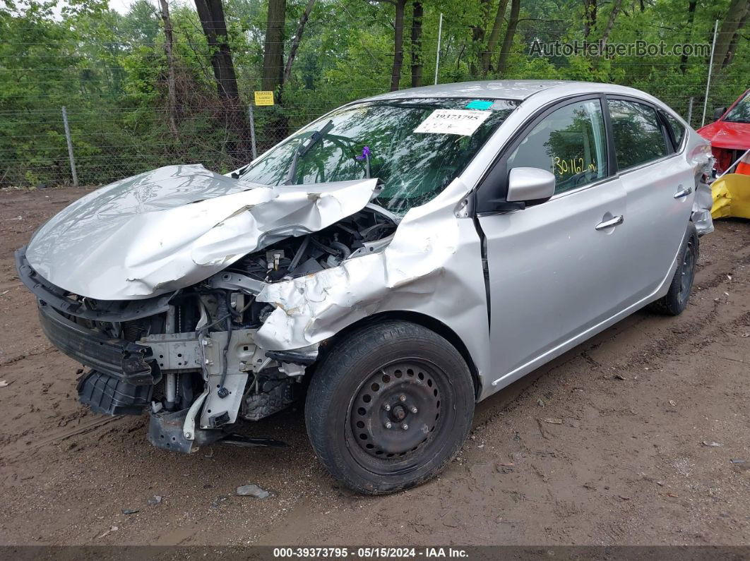 2016 Nissan Sentra   Серебряный vin: 3N1AB7AP1GL665959