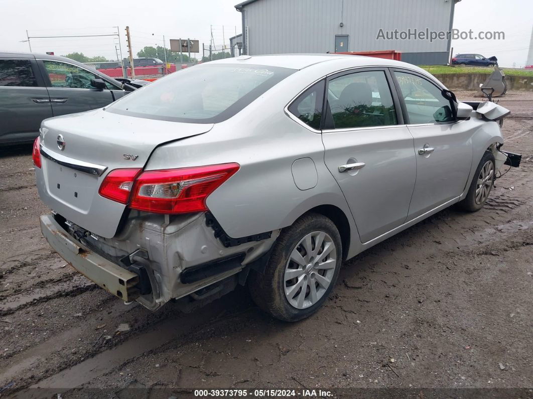 2016 Nissan Sentra   Silver vin: 3N1AB7AP1GL665959