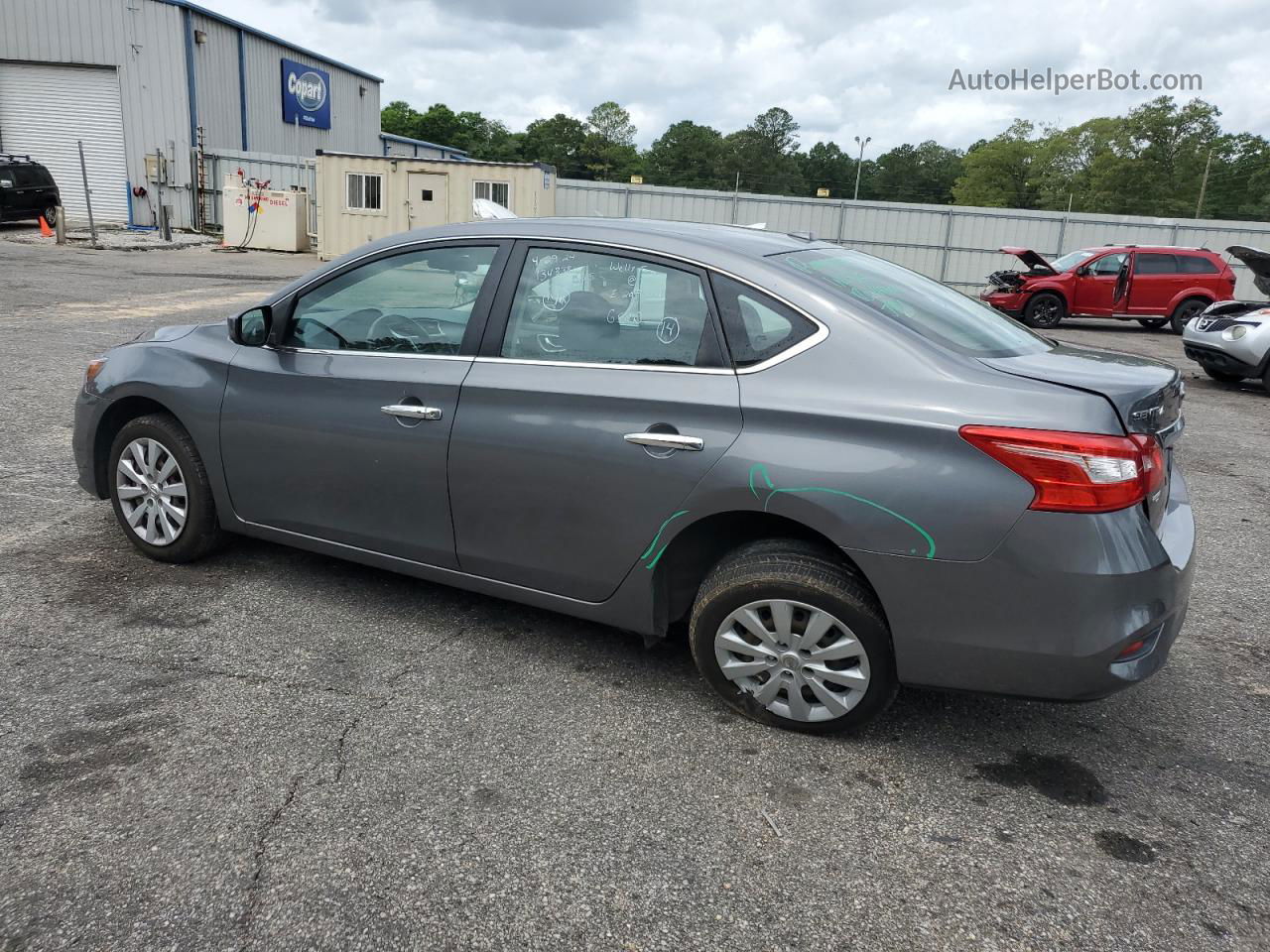 2016 Nissan Sentra S Gray vin: 3N1AB7AP1GL666402