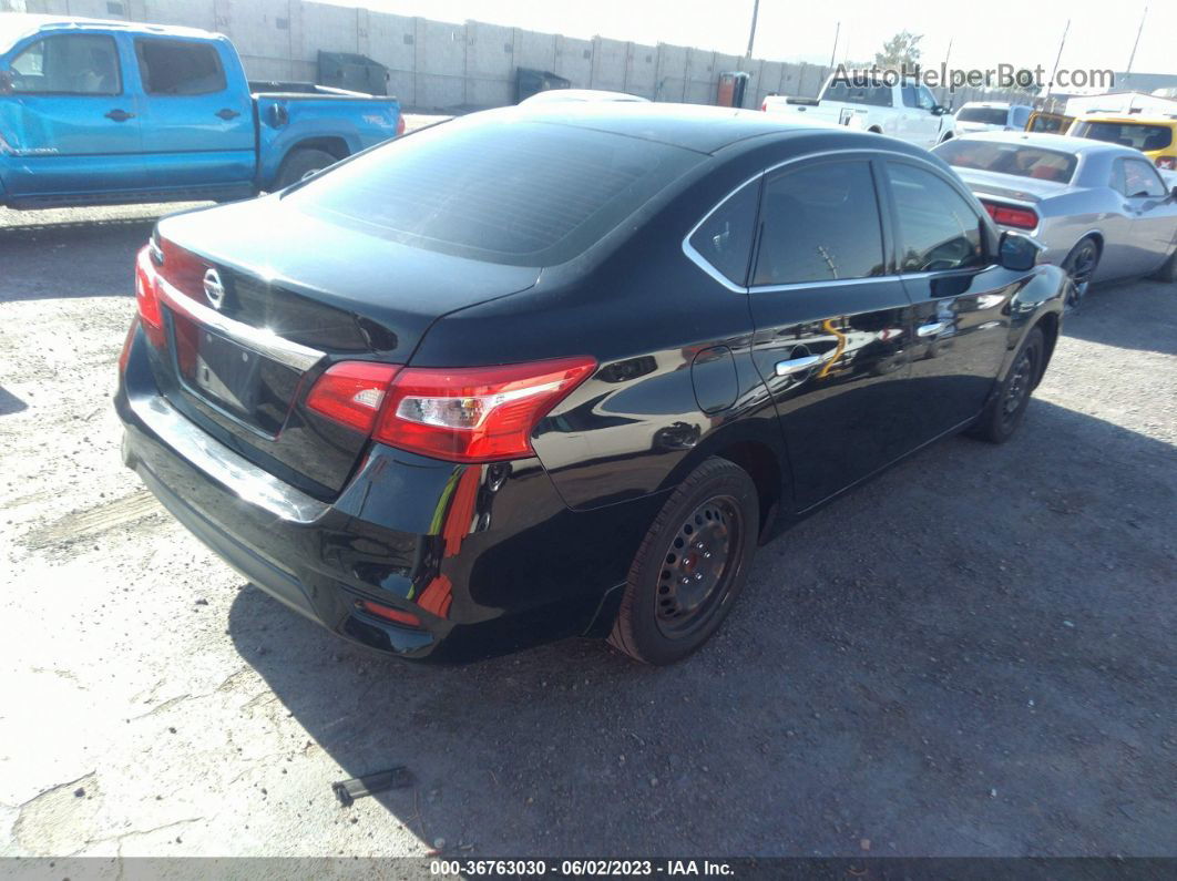 2016 Nissan Sentra S Black vin: 3N1AB7AP1GL682972