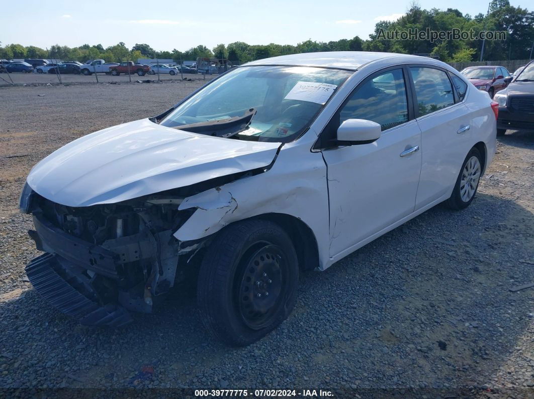 2016 Nissan Sentra Fe+ S/s/sl/sr/sv White vin: 3N1AB7AP1GY215019