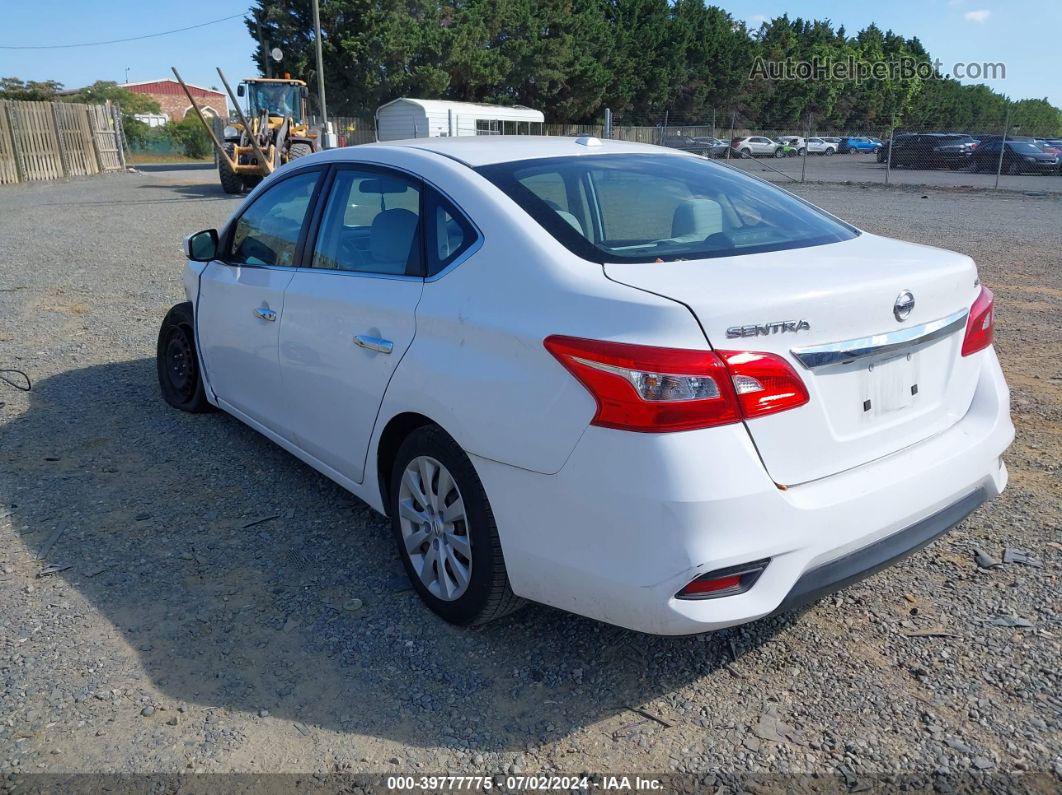 2016 Nissan Sentra Fe+ S/s/sl/sr/sv White vin: 3N1AB7AP1GY215019