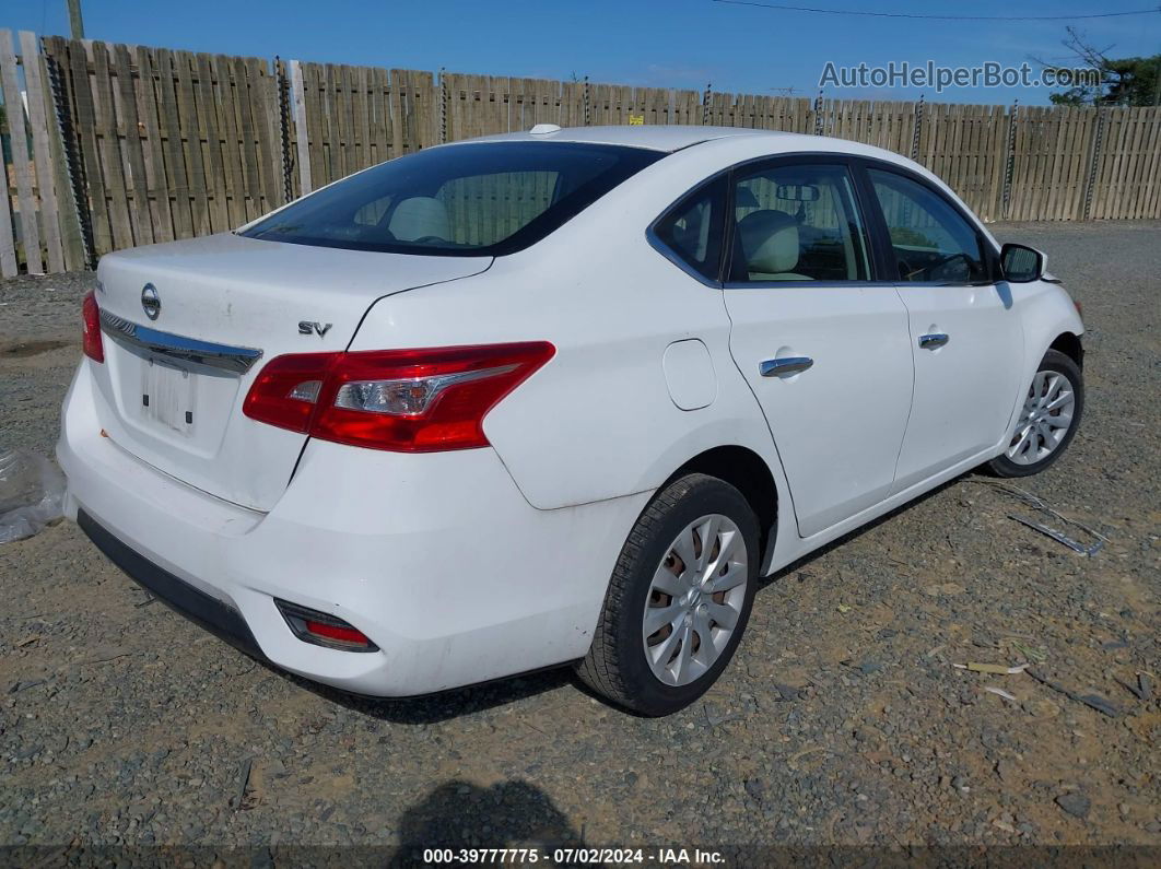 2016 Nissan Sentra Fe+ S/s/sl/sr/sv White vin: 3N1AB7AP1GY215019