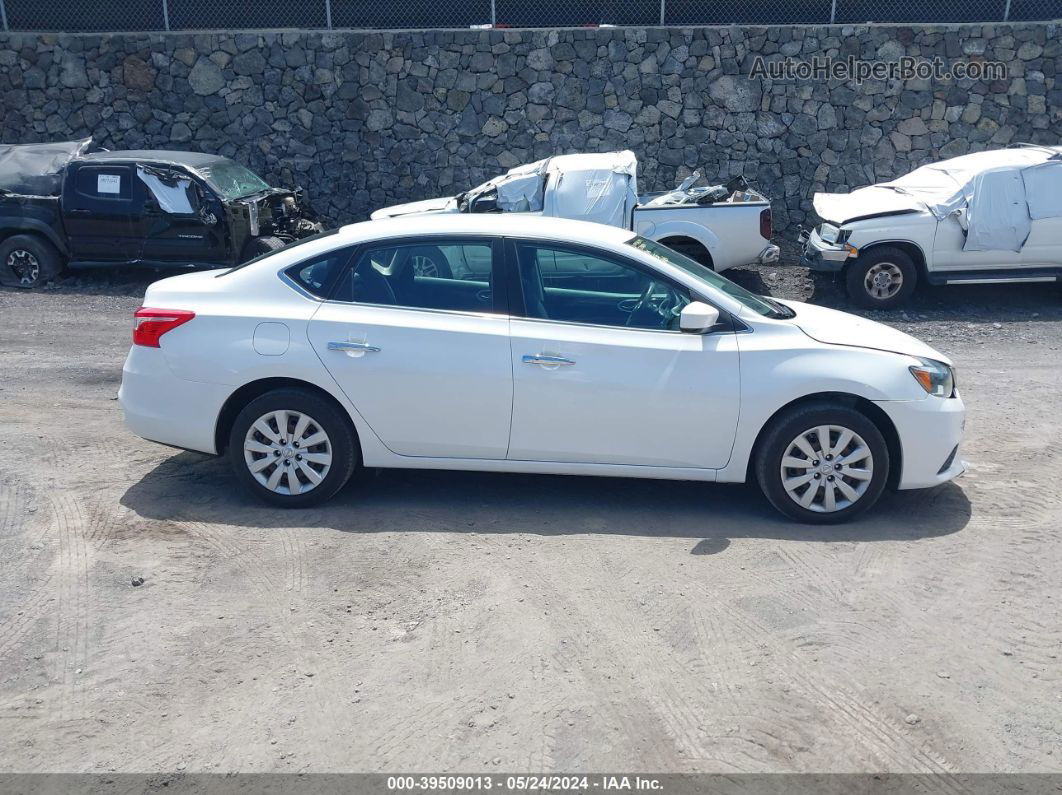 2016 Nissan Sentra Sv White vin: 3N1AB7AP1GY217451