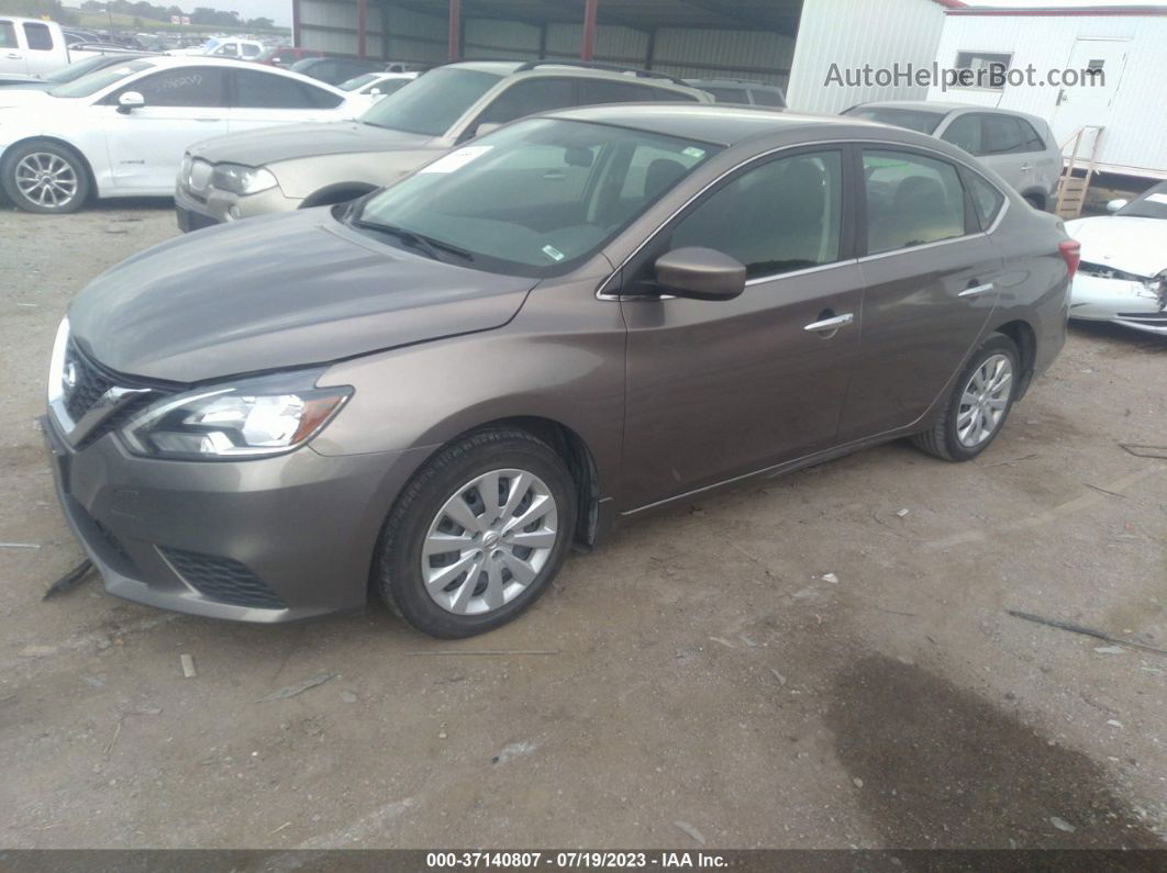 2016 Nissan Sentra Sv Gray vin: 3N1AB7AP1GY322068