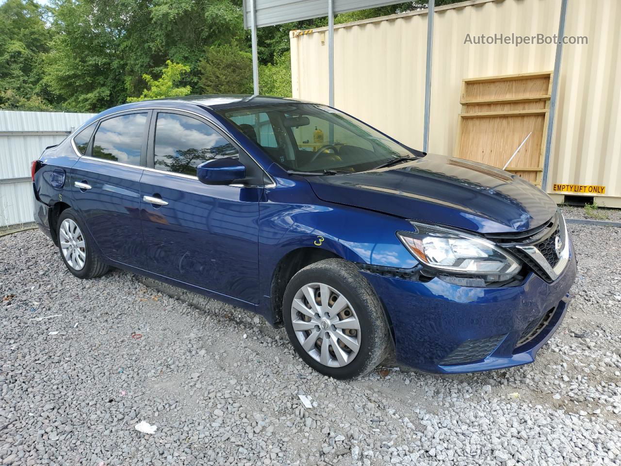 2016 Nissan Sentra S Blue vin: 3N1AB7AP1GY325052