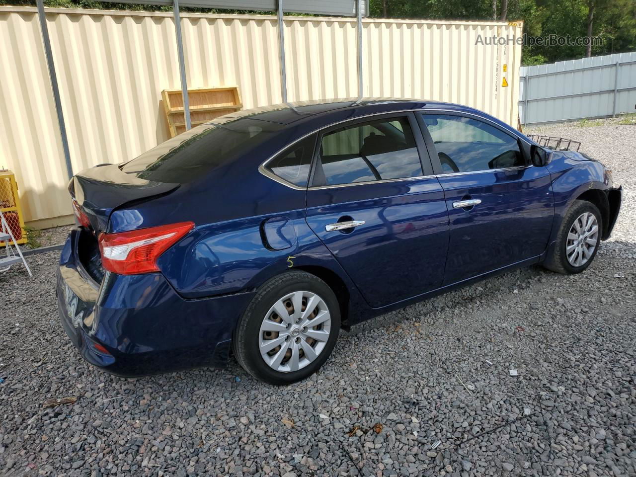 2016 Nissan Sentra S Blue vin: 3N1AB7AP1GY325052