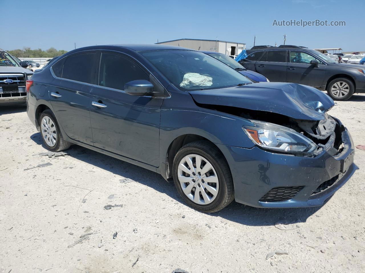 2016 Nissan Sentra S Blue vin: 3N1AB7AP1GY327450