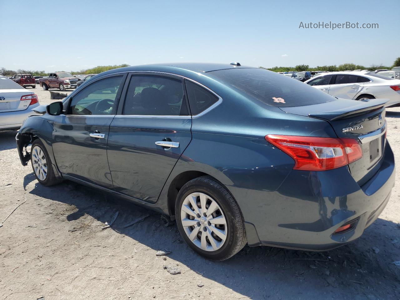 2016 Nissan Sentra S Синий vin: 3N1AB7AP1GY327450