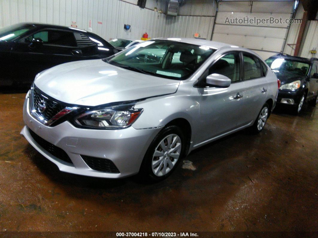 2016 Nissan Sentra S Silver vin: 3N1AB7AP1GY331966