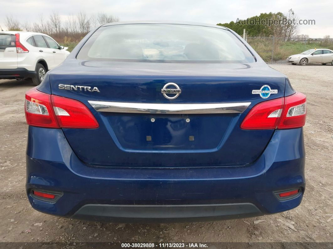 2016 Nissan Sentra S Blue vin: 3N1AB7AP1GY335189