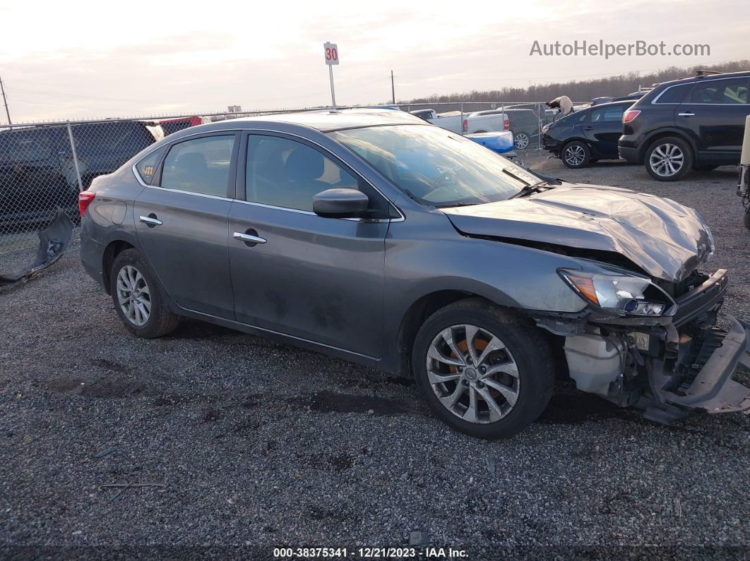 2018 Nissan Sentra Sv Gray vin: 3N1AB7AP1JL615991