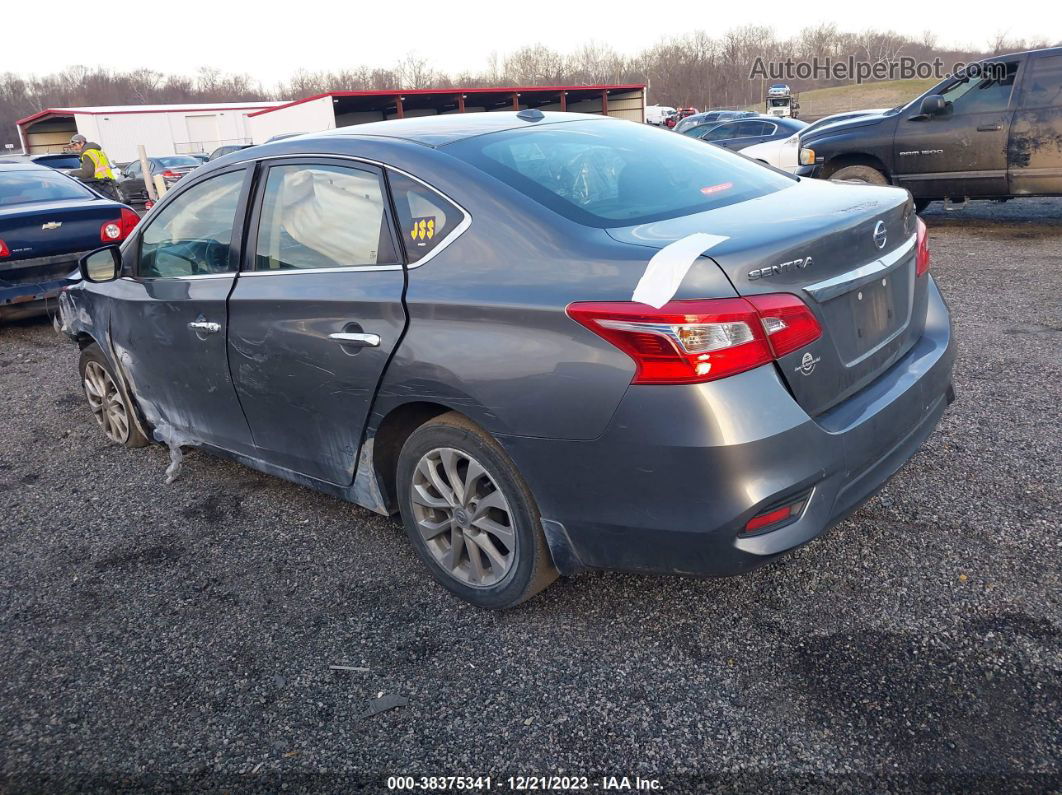 2018 Nissan Sentra Sv Gray vin: 3N1AB7AP1JL615991