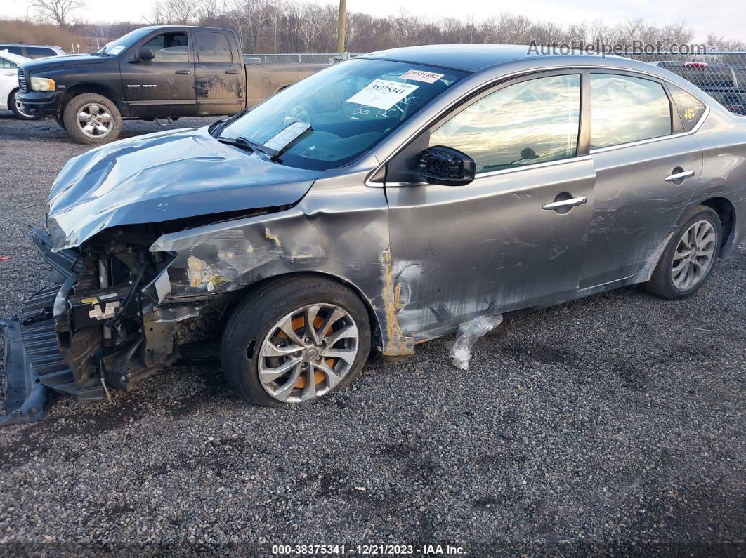 2018 Nissan Sentra Sv Gray vin: 3N1AB7AP1JL615991