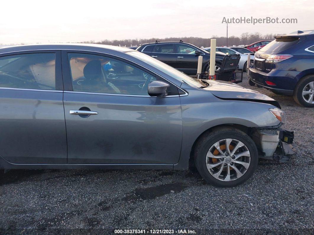 2018 Nissan Sentra Sv Gray vin: 3N1AB7AP1JL615991