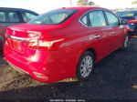 2018 Nissan Sentra Sv Red vin: 3N1AB7AP1JL617661