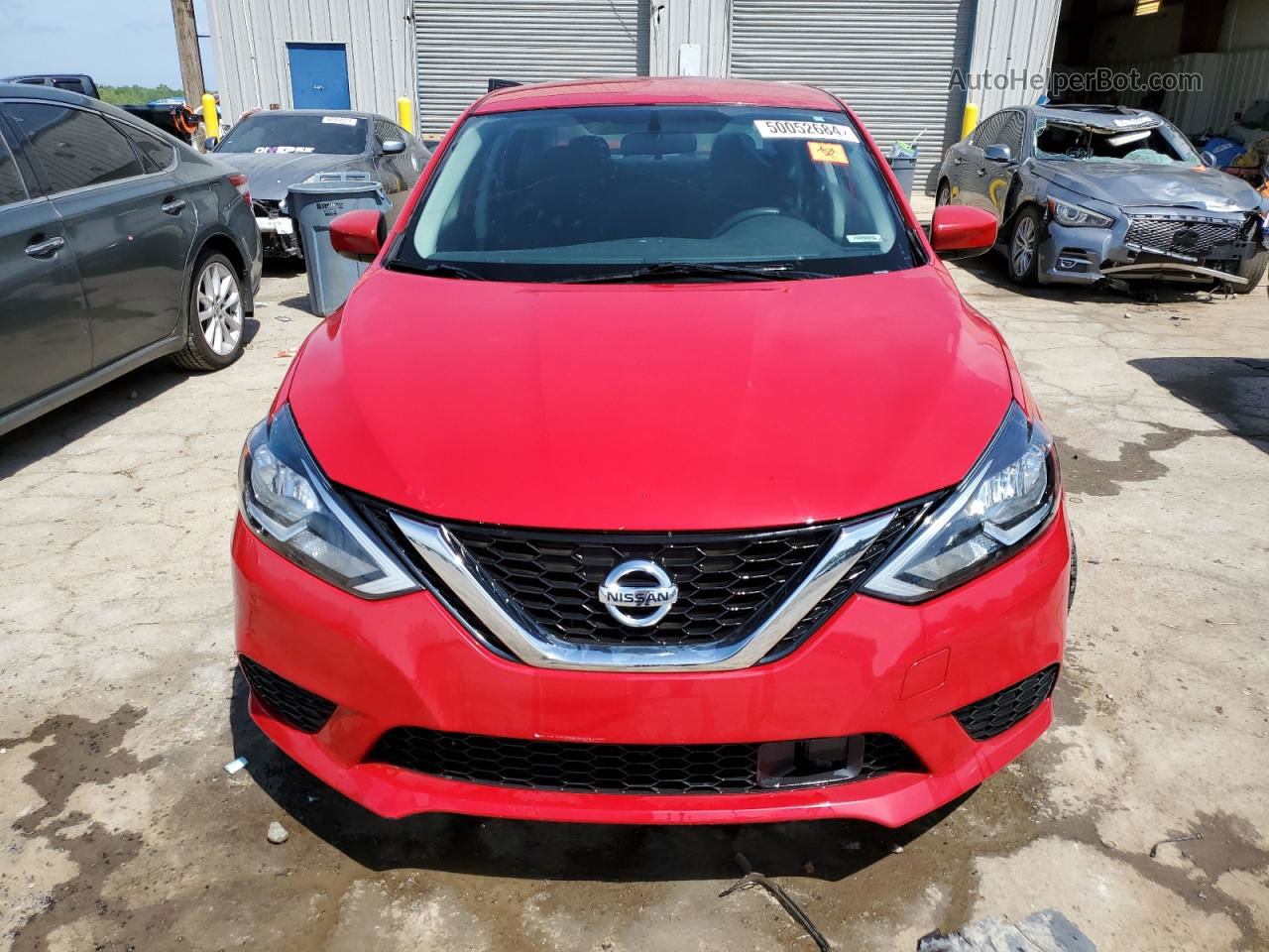 2018 Nissan Sentra S Красный vin: 3N1AB7AP1JL619166