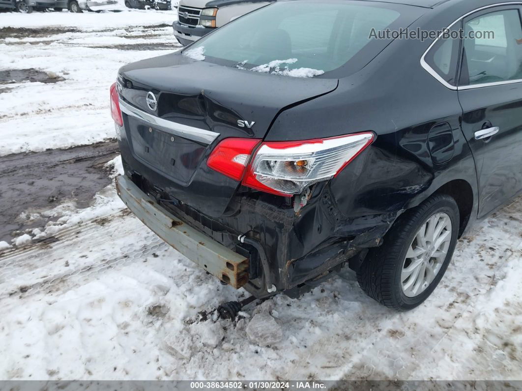 2018 Nissan Sentra Sv Black vin: 3N1AB7AP1JL634508