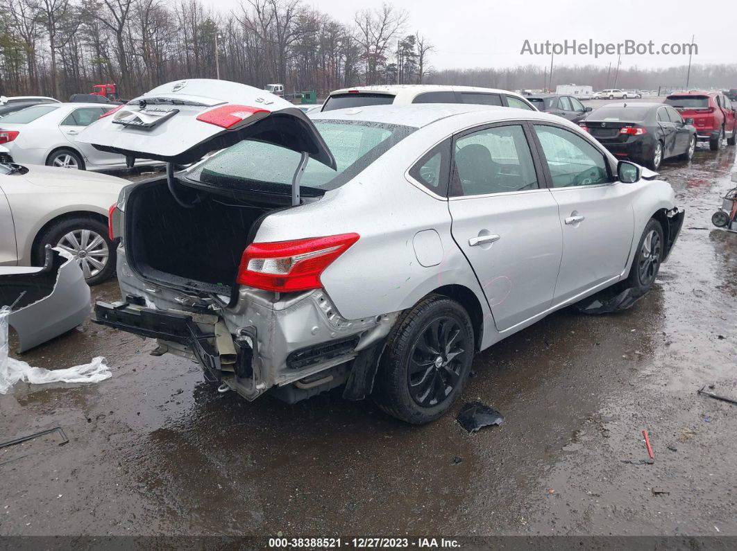 2018 Nissan Sentra Sv Silver vin: 3N1AB7AP1JL638008