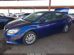 2018 Nissan Sentra Sv Blue vin: 3N1AB7AP1JL643483