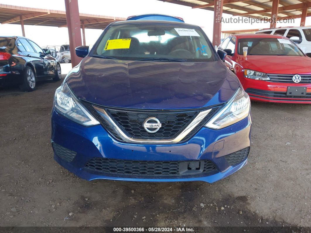 2018 Nissan Sentra Sv Blue vin: 3N1AB7AP1JL643483