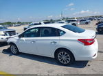 2018 Nissan Sentra Sv White vin: 3N1AB7AP1JL647372